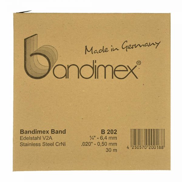 B202 Bandimex Band V2A 6,4mm 30m