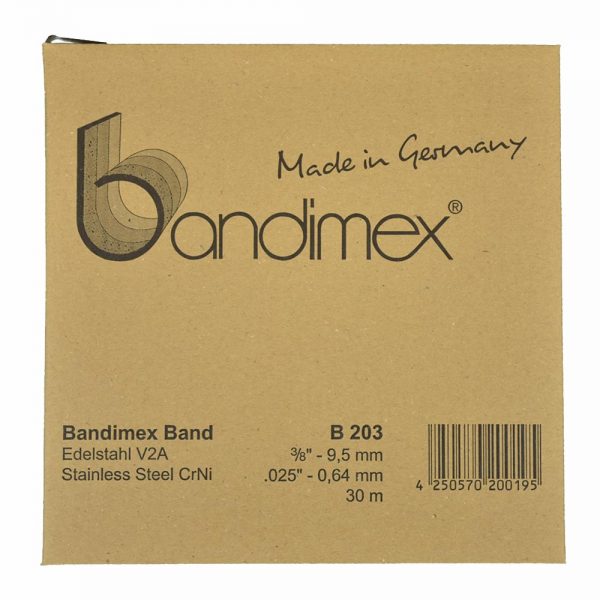 B203 Bandimex Band V2A 9,5mm 30m