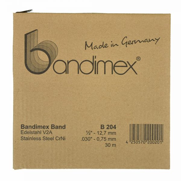 B204 Bandimex Band V2A 12,7mm 30mB204 Bandimex Band V2A 12,7mm 30m