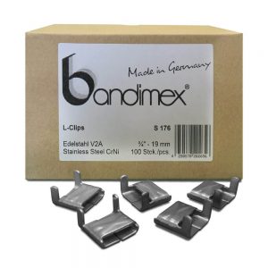 S176 Bandimex L-Clips V2A 19mm