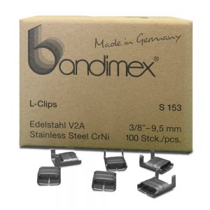 S153 Bandimex L-Clips V2A 9,5 mm