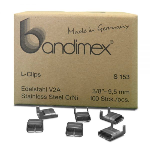 S153 Bandimex L-Clips V2A 9,5 mm