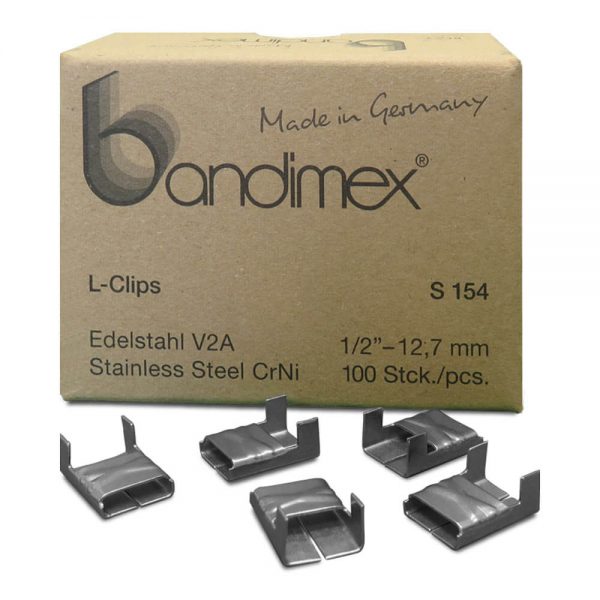 S154 Bandimex L-Clips V2A 12,7 mm